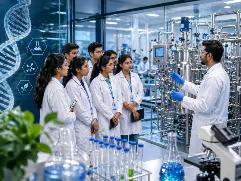 Biotechnology industrial visit at Cytosenz lab Tamil Nadu